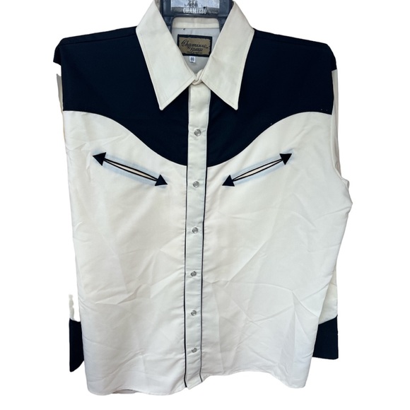 Sz40 M Chamizzo by Alvarez Pearl Snap Button Western Rodeo Ranchwear Shirt NWOT - Picture 3 of 6